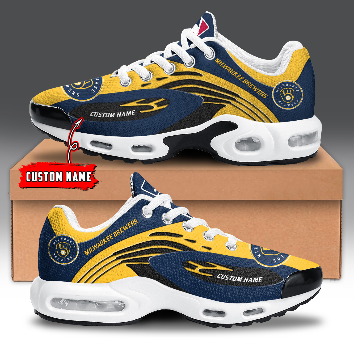 Milwaukee Brewers TN Schuhe Turnschuhe für Männer und Frauen