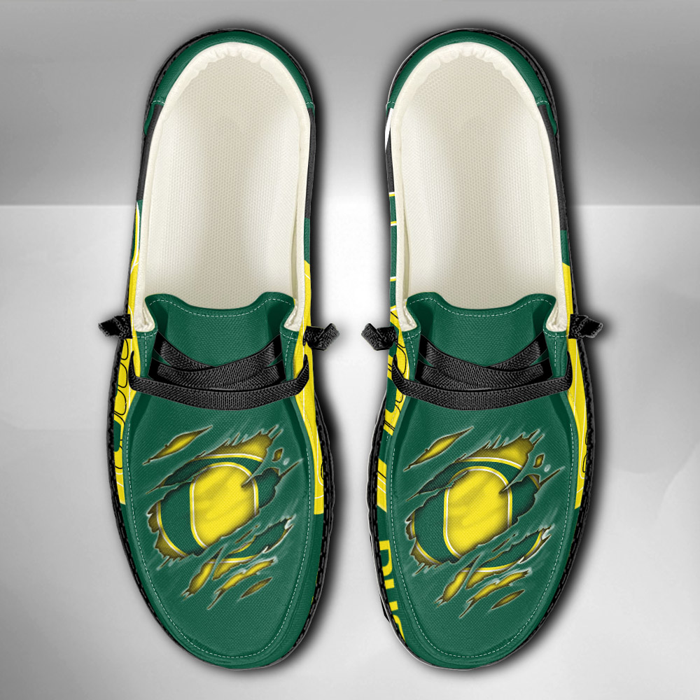 Oregon Ducks NCAA Chaussures de sport personnalisées Hey Dude - Conception de nom personnalisé Cadeau parfait pour les fans Oregon Ducks NCAA Chaussures de sport personnalisées Hey Dude - Conception de nom personnalisé Cadeau parfait pour les fans