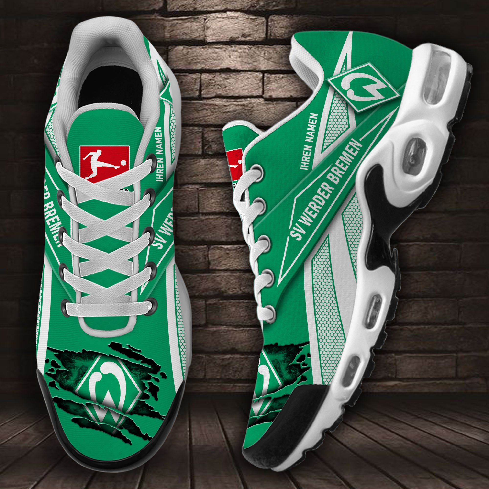 SV Werder Bremen TN chaussures baskets pour hommes et femmes SV Werder Bremen TN chaussures baskets pour hommes et femmes